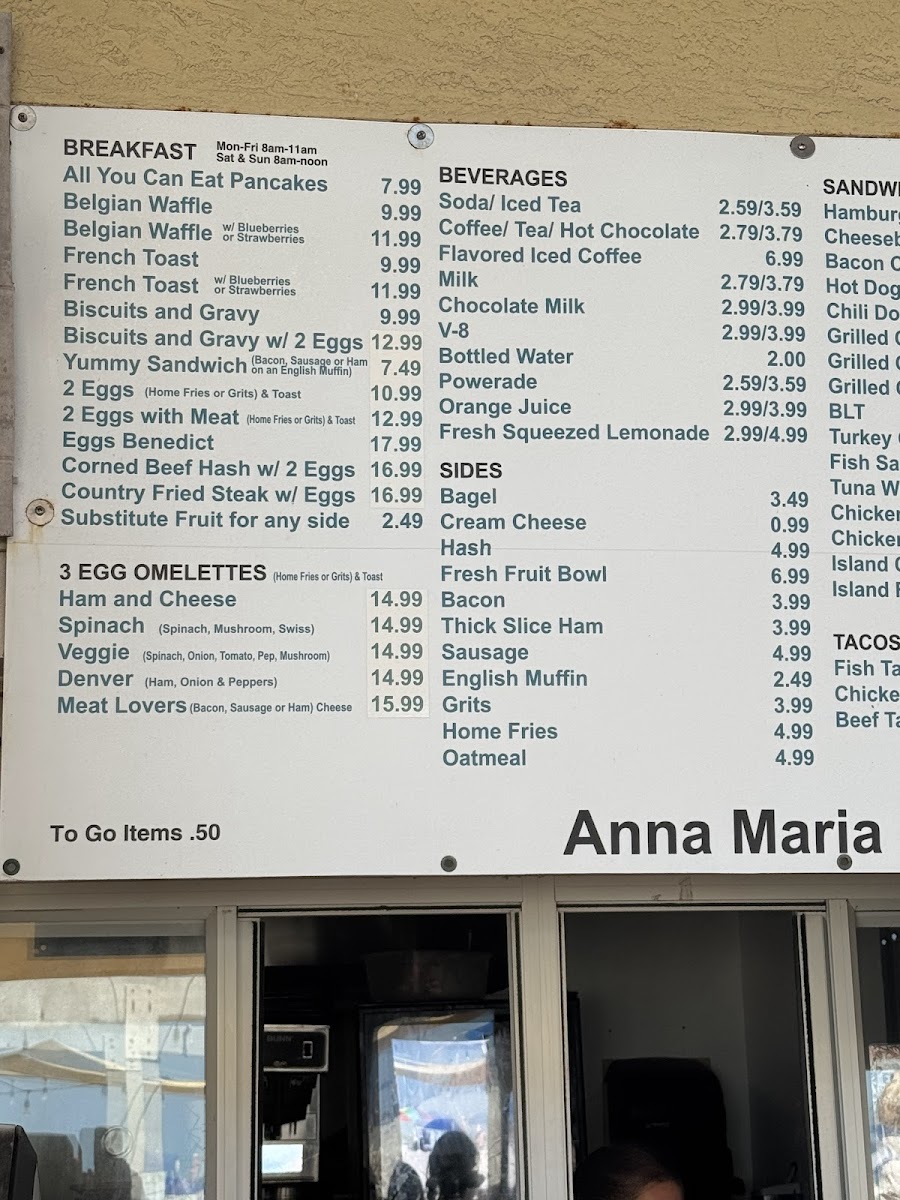 Anna Maria Island Beach Cafe Menu - Image 6